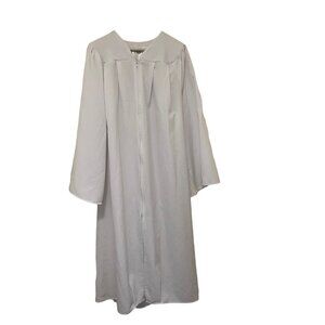 National Recognition Graduation Gown Robe Products  5'6' -5' Choir White‎ Clergy